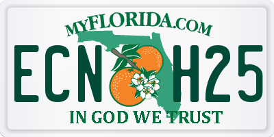 FL license plate ECNH25
