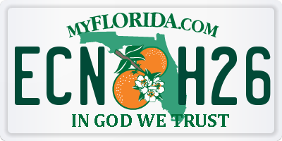 FL license plate ECNH26