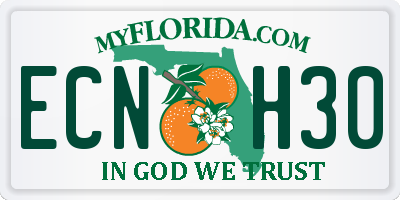 FL license plate ECNH30