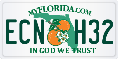 FL license plate ECNH32