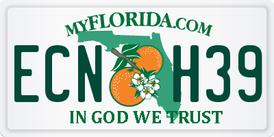 FL license plate ECNH39