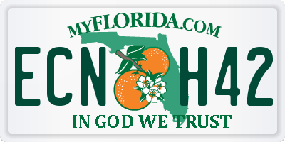 FL license plate ECNH42
