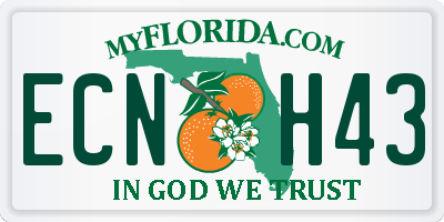 FL license plate ECNH43