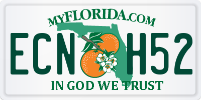 FL license plate ECNH52