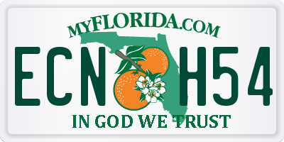 FL license plate ECNH54