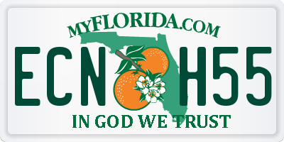 FL license plate ECNH55