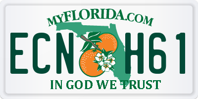 FL license plate ECNH61