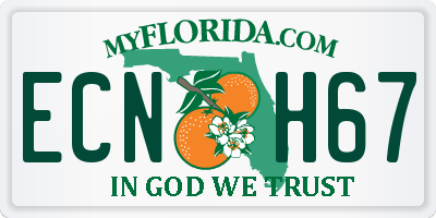 FL license plate ECNH67
