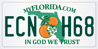 FL license plate ECNH68