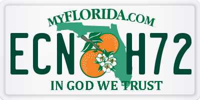 FL license plate ECNH72