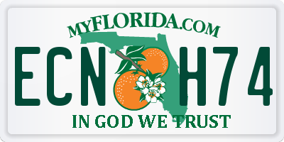 FL license plate ECNH74