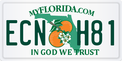 FL license plate ECNH81