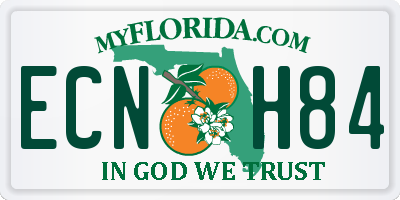 FL license plate ECNH84