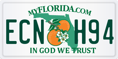 FL license plate ECNH94
