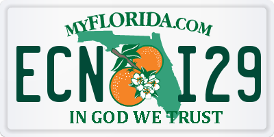 FL license plate ECNI29