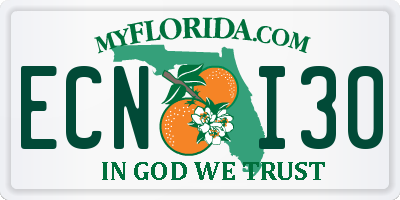 FL license plate ECNI30
