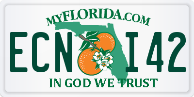 FL license plate ECNI42