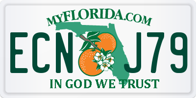 FL license plate ECNJ79