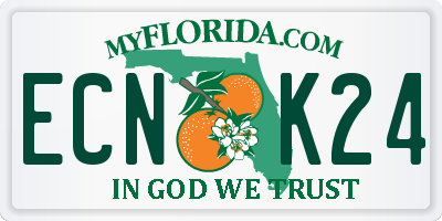 FL license plate ECNK24