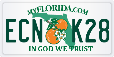 FL license plate ECNK28