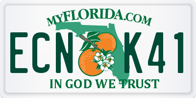 FL license plate ECNK41
