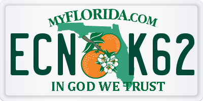 FL license plate ECNK62