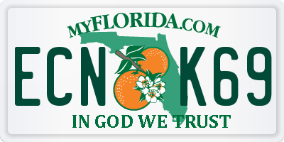 FL license plate ECNK69