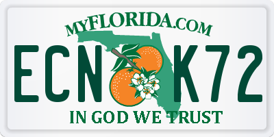 FL license plate ECNK72