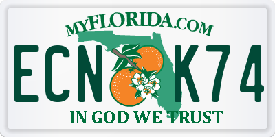 FL license plate ECNK74