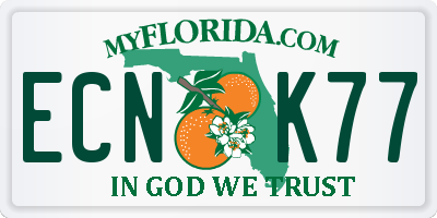 FL license plate ECNK77