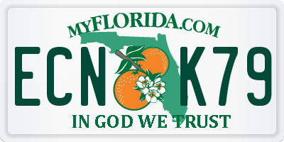 FL license plate ECNK79
