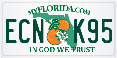 FL license plate ECNK95