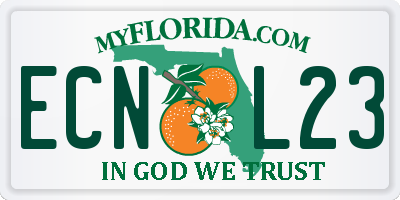 FL license plate ECNL23