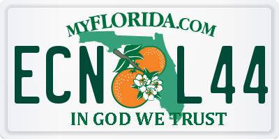 FL license plate ECNL44