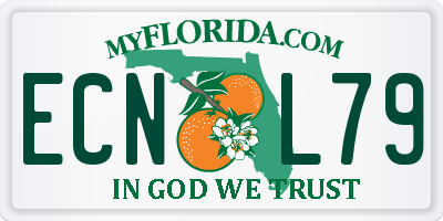 FL license plate ECNL79