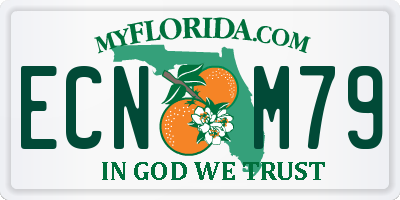 FL license plate ECNM79