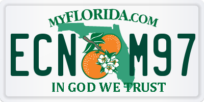 FL license plate ECNM97
