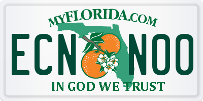 FL license plate ECNN00