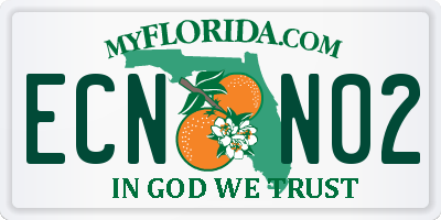 FL license plate ECNN02