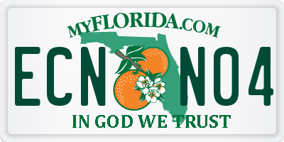 FL license plate ECNN04