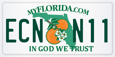 FL license plate ECNN11