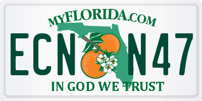 FL license plate ECNN47