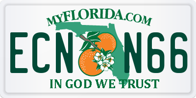 FL license plate ECNN66