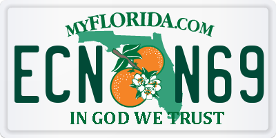 FL license plate ECNN69