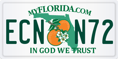 FL license plate ECNN72