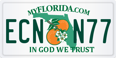 FL license plate ECNN77