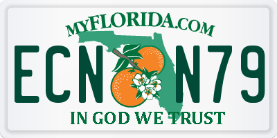 FL license plate ECNN79