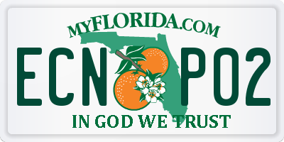 FL license plate ECNP02
