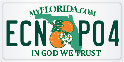 FL license plate ECNP04