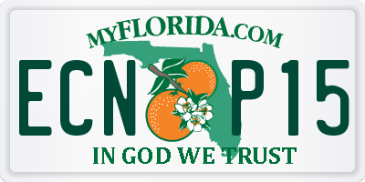 FL license plate ECNP15
